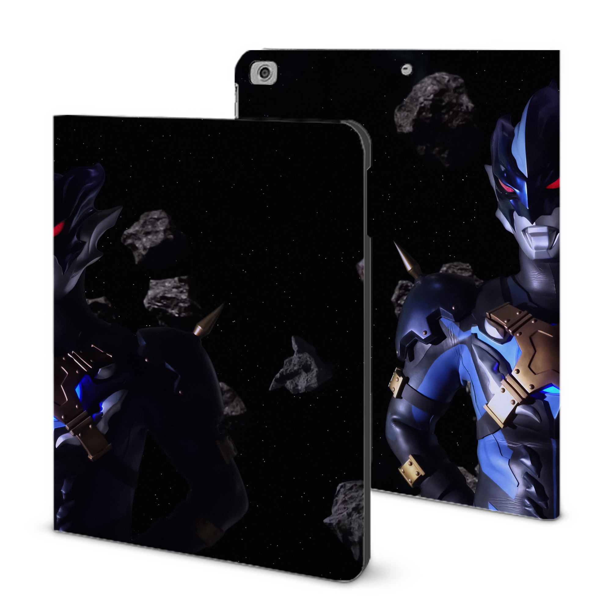 （画像用） ウルトラマン Ultraman IPad ケース ブック型 PUレザー TPU 耐衝撃 軽量 薄型 ペン収納なし 全面保護 IPad 各モデル対応